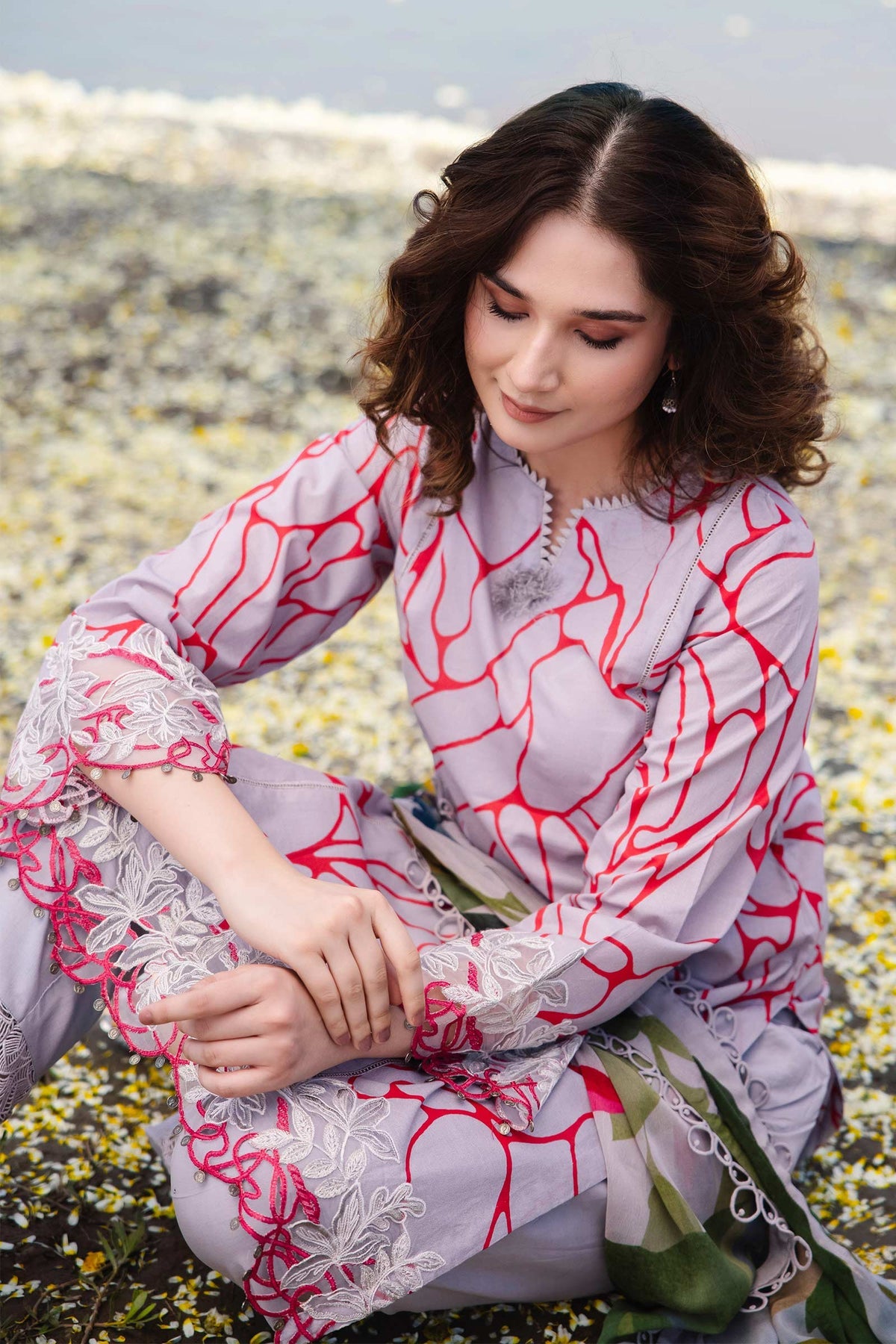 Maria b | M Basics Lawn | 404-A - Khanumjan  Pakistani Clothes and Designer Dresses in UK, USA 