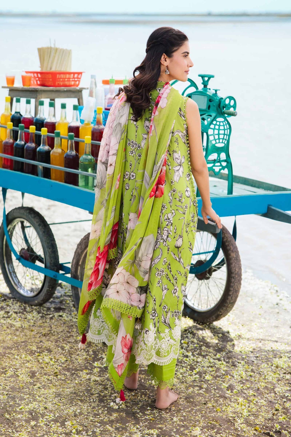 Maria b | M Basics Lawn | 405-B - Khanumjan  Pakistani Clothes and Designer Dresses in UK, USA 