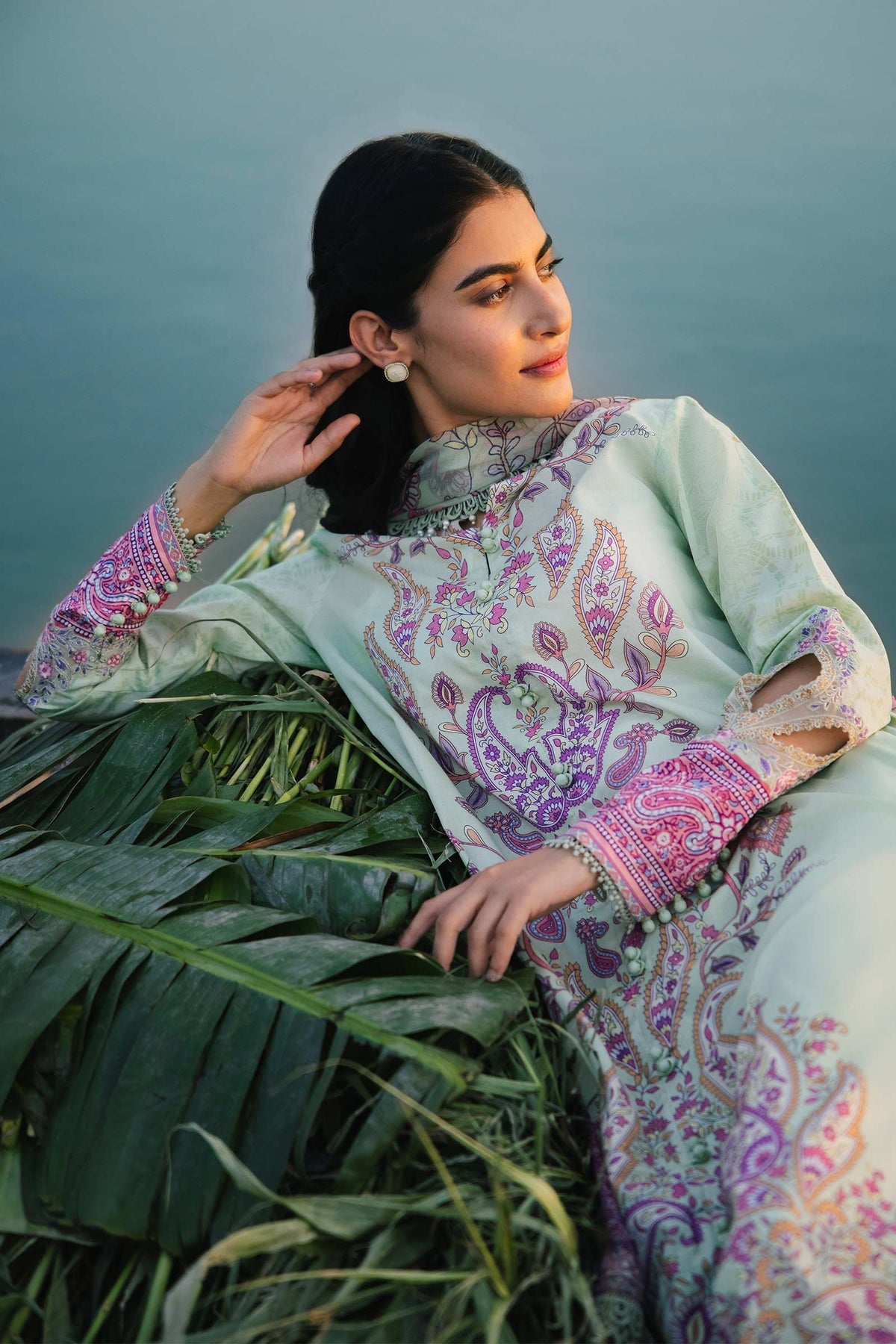 Maria b | M Basics Lawn | 410-A - Khanumjan  Pakistani Clothes and Designer Dresses in UK, USA 