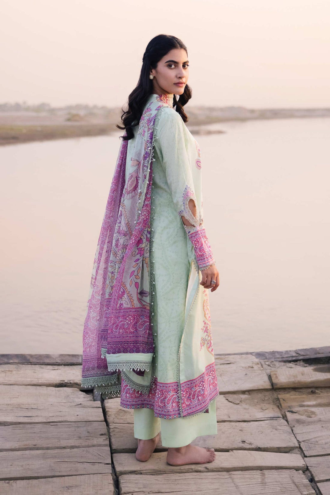 Maria b | M Basics Lawn | 410-A - Khanumjan  Pakistani Clothes and Designer Dresses in UK, USA 