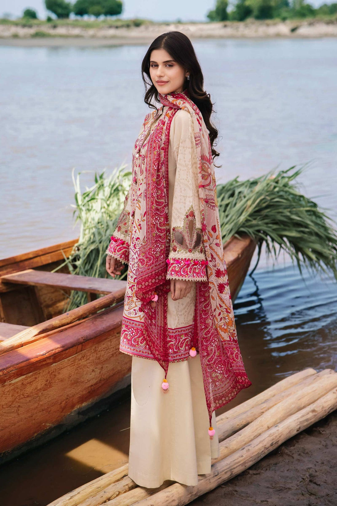 Maria b | M Basics Lawn | 410-B - Khanumjan  Pakistani Clothes and Designer Dresses in UK, USA 