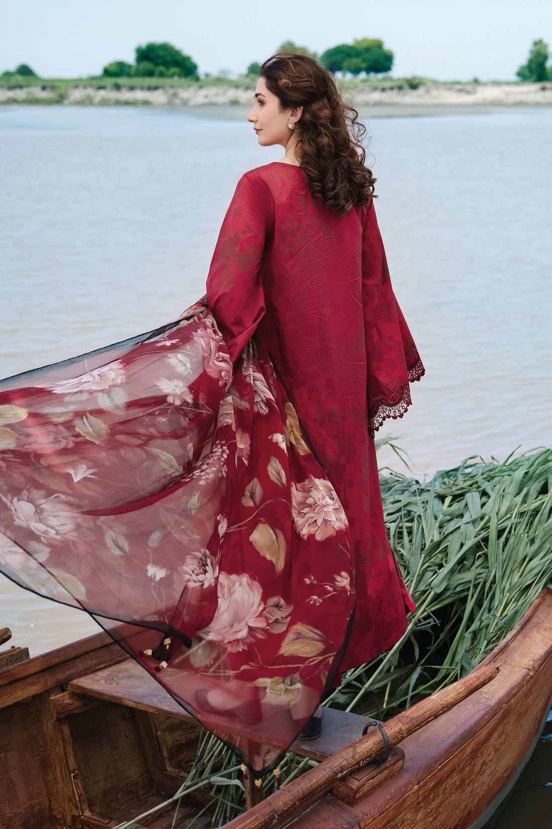 Maria b | M Basics Lawn | 411-A - Khanumjan  Pakistani Clothes and Designer Dresses in UK, USA 