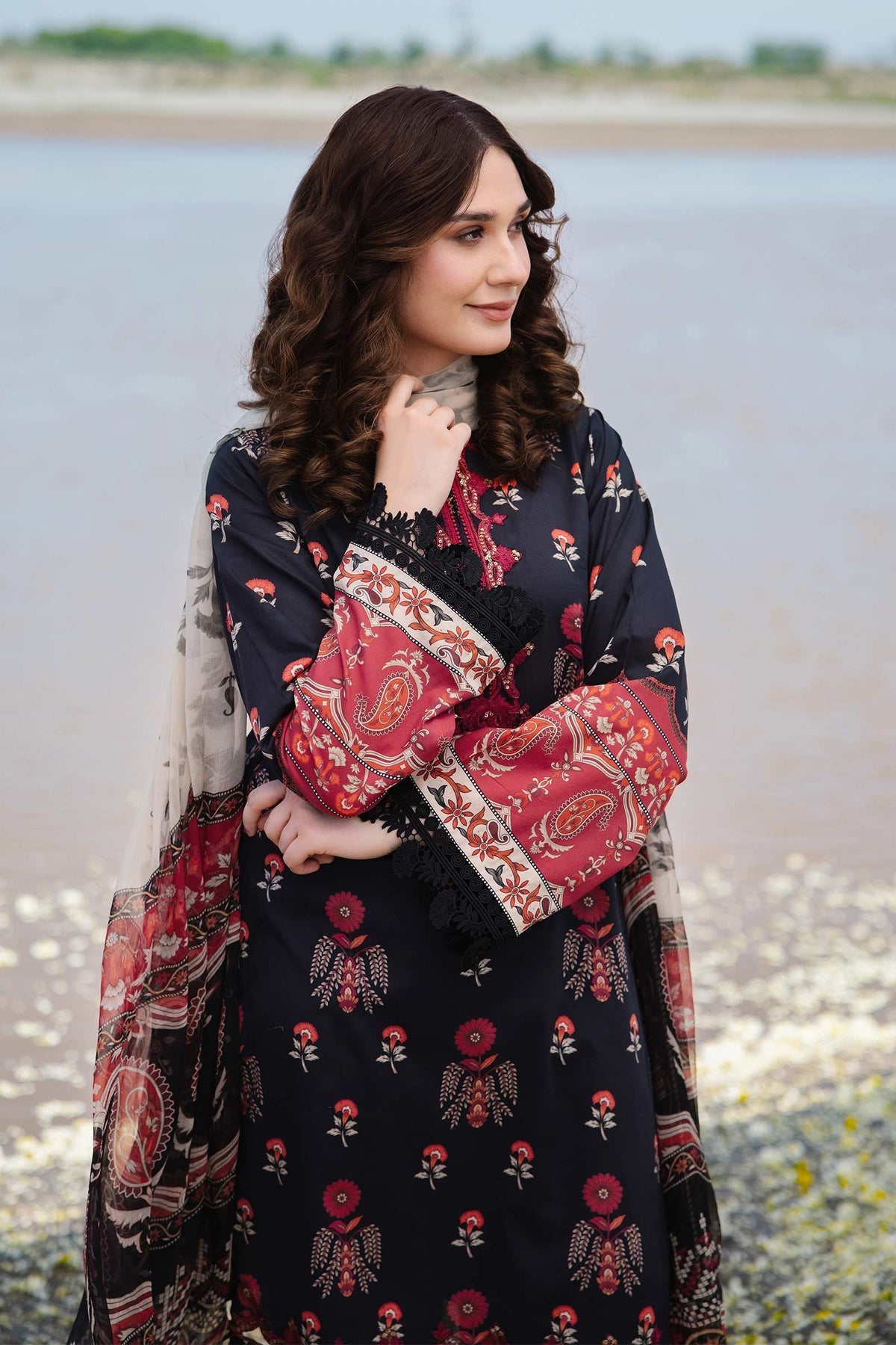 Maria b | M Basics Lawn | 412-A - Khanumjan  Pakistani Clothes and Designer Dresses in UK, USA 