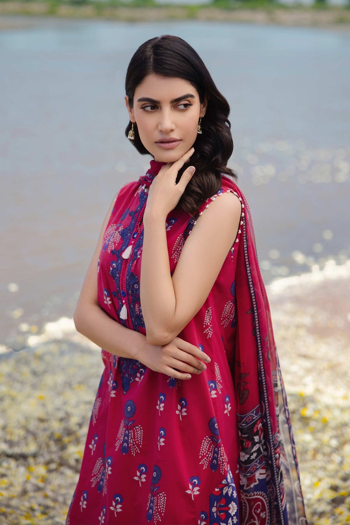 Maria b | M Basics Lawn | 412-B - Khanumjan  Pakistani Clothes and Designer Dresses in UK, USA 