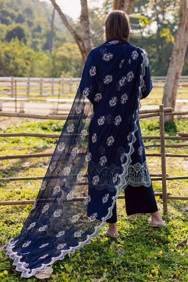 Marjjan | Silvia Lawn | MBL-33 A (Navy Blue)