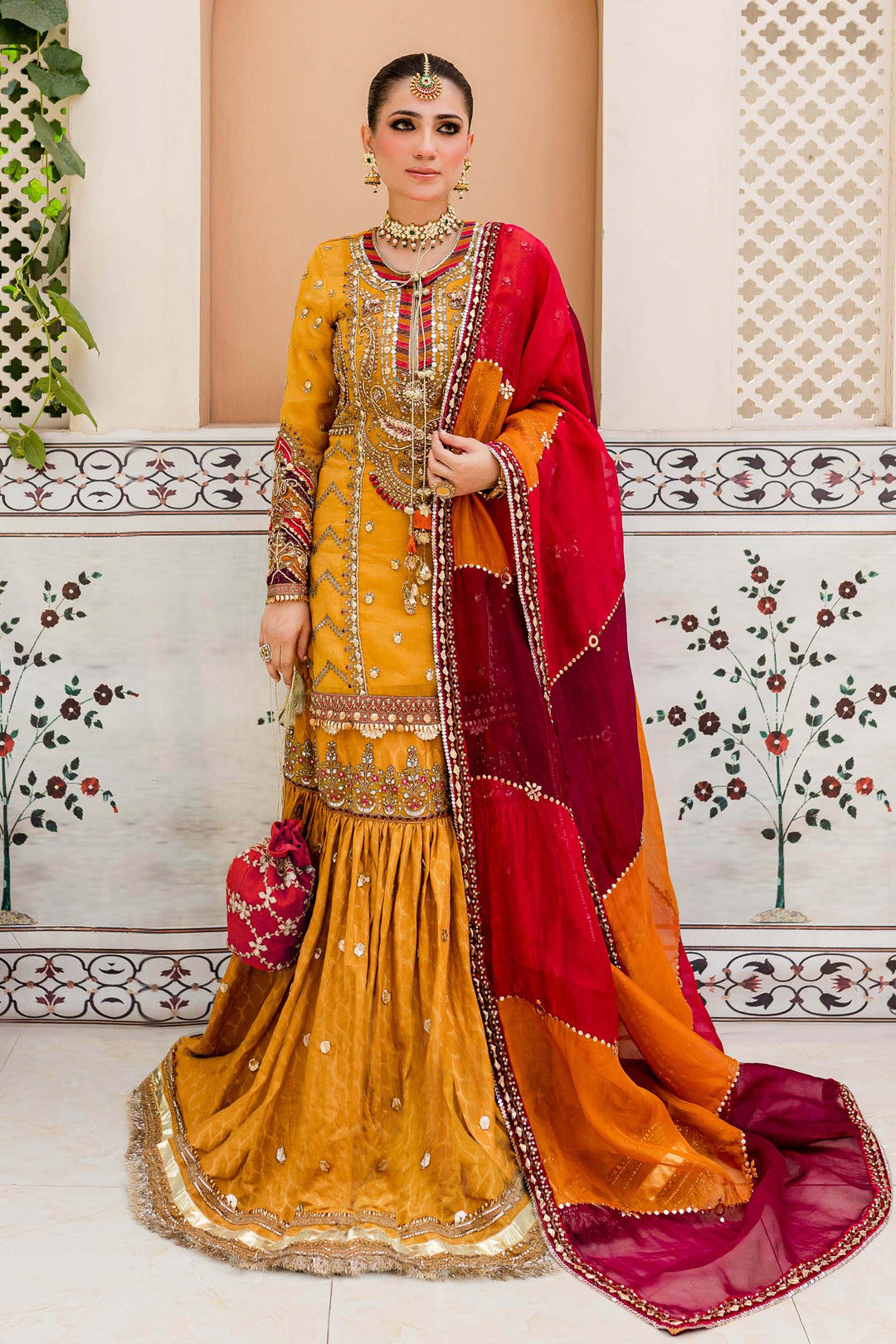 Maria B | Bridal Couture | Mustard Yellow MC-905