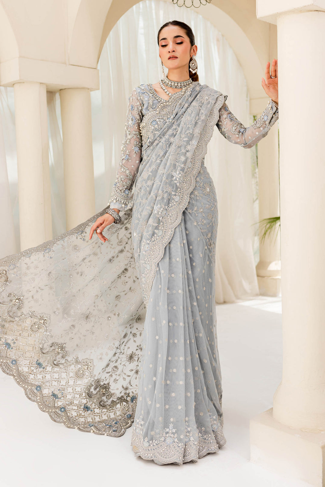 Maria B | Bridal Couture | Ice Blue MC-908