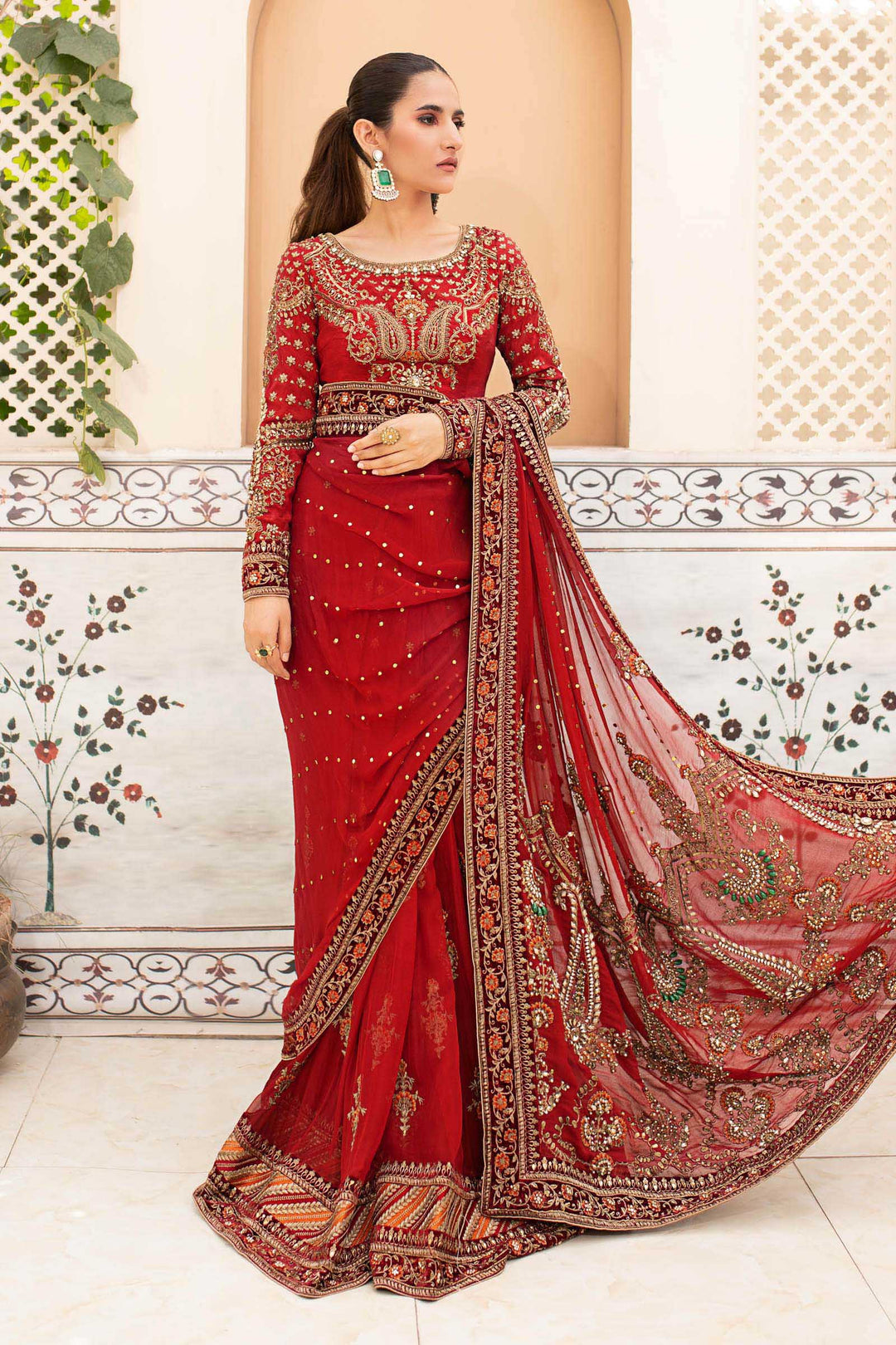 Maria B | Bridal Couture | Deep Red MC-910