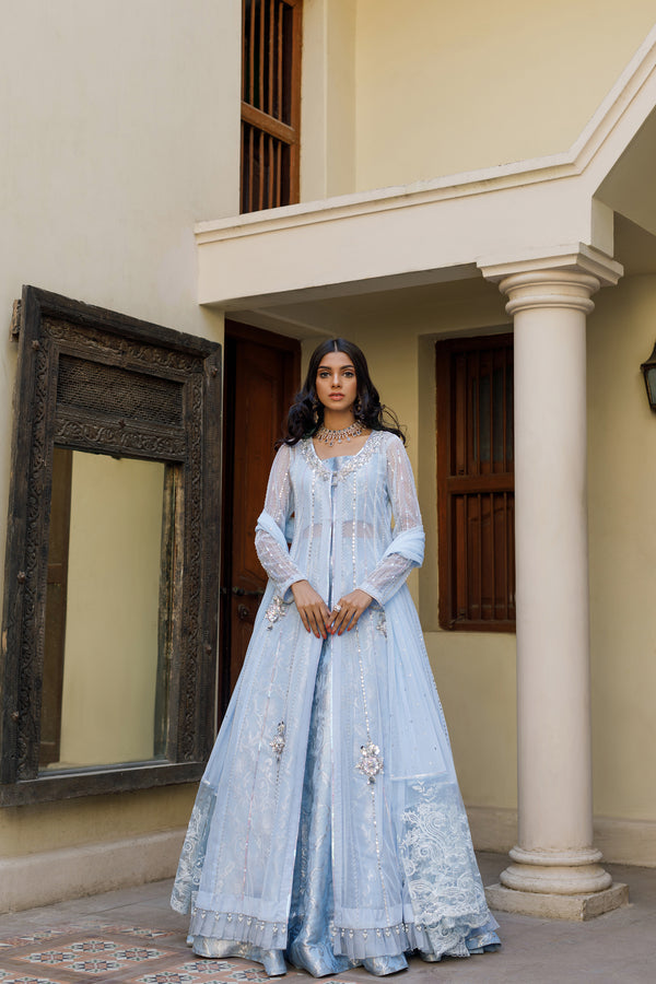 Wahajmkhan | Bahar Begum Formals | BABY BLUE BAHAR - Khanumjan  Pakistani Clothes and Designer Dresses in UK, USA 