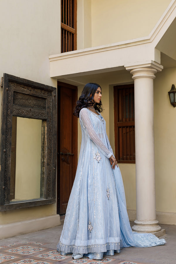 Wahajmkhan | Bahar Begum Formals | BABY BLUE BAHAR - Khanumjan  Pakistani Clothes and Designer Dresses in UK, USA 