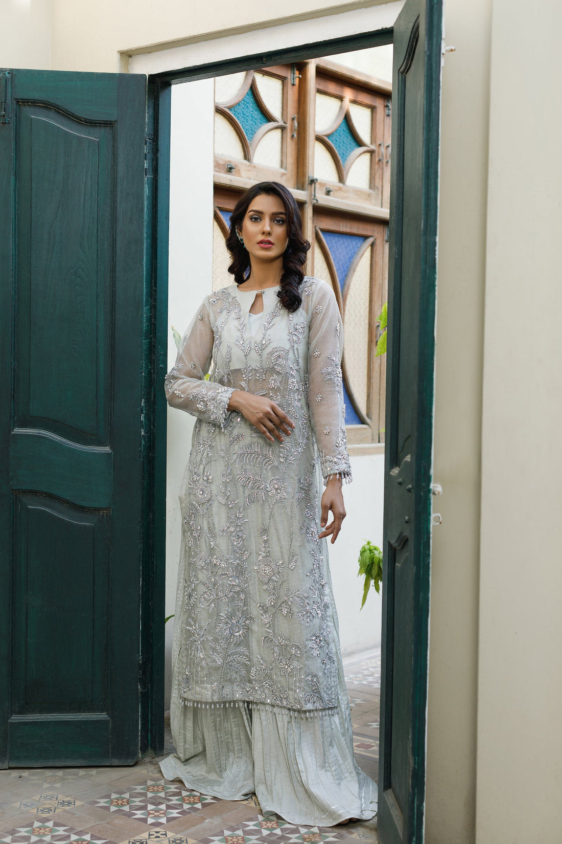 Wahajmkhan | Bahar Begum Formals | SILVER MINT BAHAR JORA - Khanumjan  Pakistani Clothes and Designer Dresses in UK, USA 