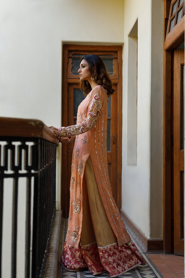 Wahajmkhan | Bahar Begum Formals | PEACH CORAL BAHAR OUTFIT - Khanumjan  Pakistani Clothes and Designer Dresses in UK, USA 