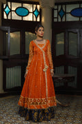 Wahajmkhan | Bahar Begum Formals | SAPPHIRE BURNT ANGARKHA - Khanumjan  Pakistani Clothes and Designer Dresses in UK, USA 