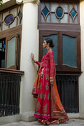 Wahajmkhan | Bahar Begum Formals | MAGENTA BLOCK ANARKALI - Khanumjan  Pakistani Clothes and Designer Dresses in UK, USA 