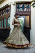 Wahajmkhan | Bahar Begum Formals | IVORY & MAROON BEGUM PESHWAS - Khanumjan  Pakistani Clothes and Designer Dresses in UK, USA 