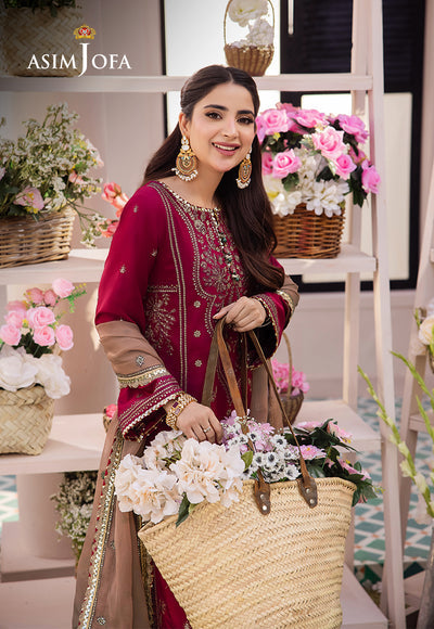 Asim Jofa | Dhanak Rang Collection | AJCF-20 - Khanumjan  Pakistani Clothes and Designer Dresses in UK, USA 