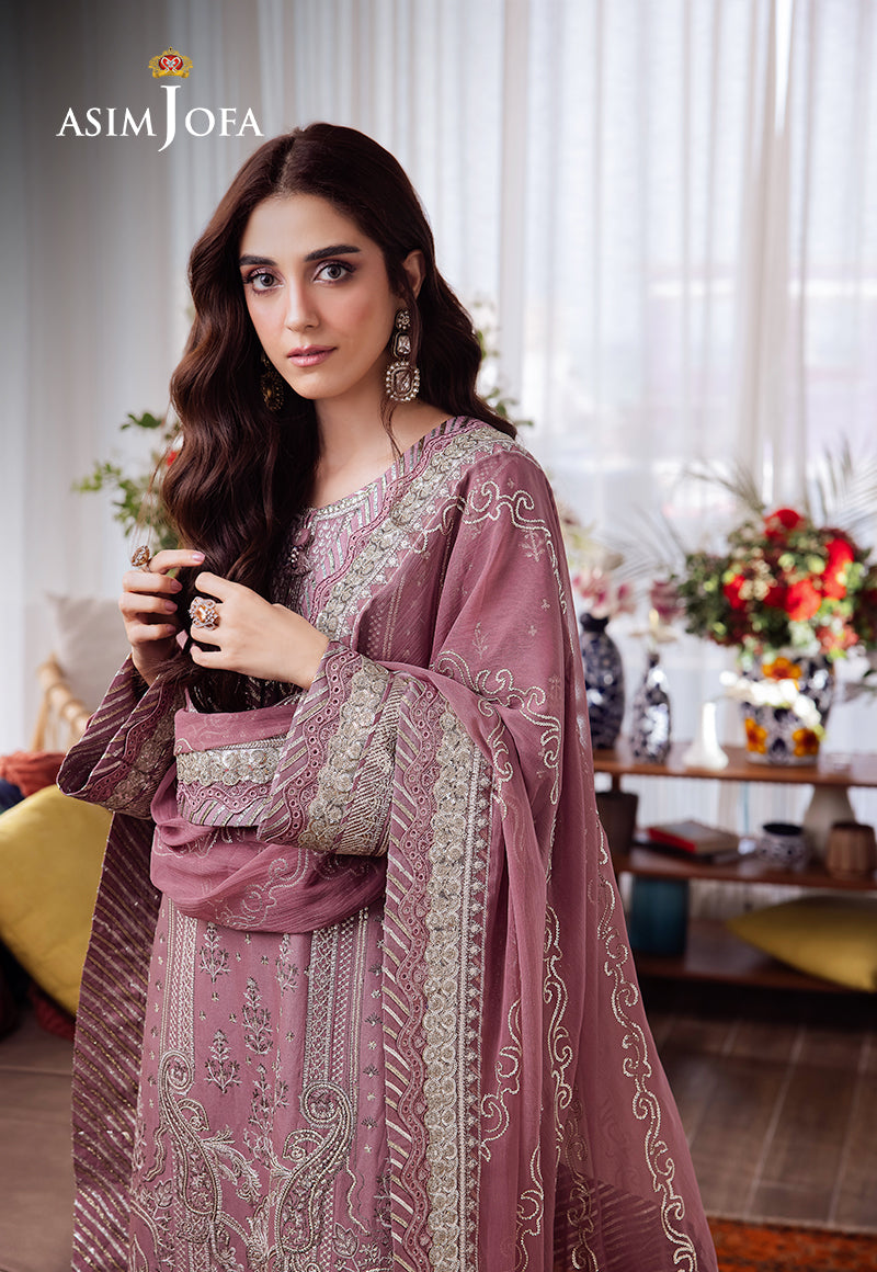 Asim Jofa | Uraan Lawn Chiffon Collection | AJUR-02 - Khanumjan  Pakistani Clothes and Designer Dresses in UK, USA 