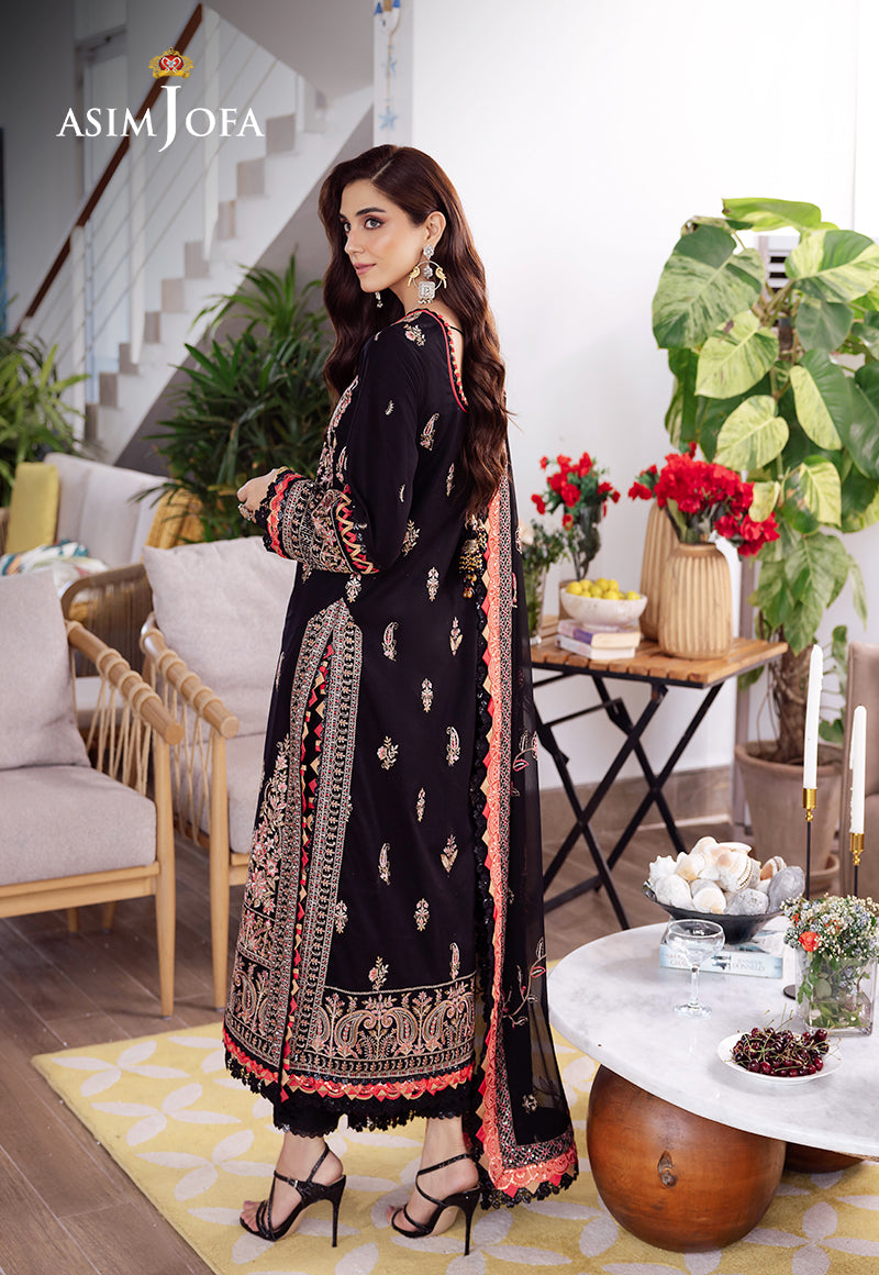 Asim Jofa | Uraan Lawn Chiffon Collection | AJUR-08 - Khanumjan  Pakistani Clothes and Designer Dresses in UK, USA 