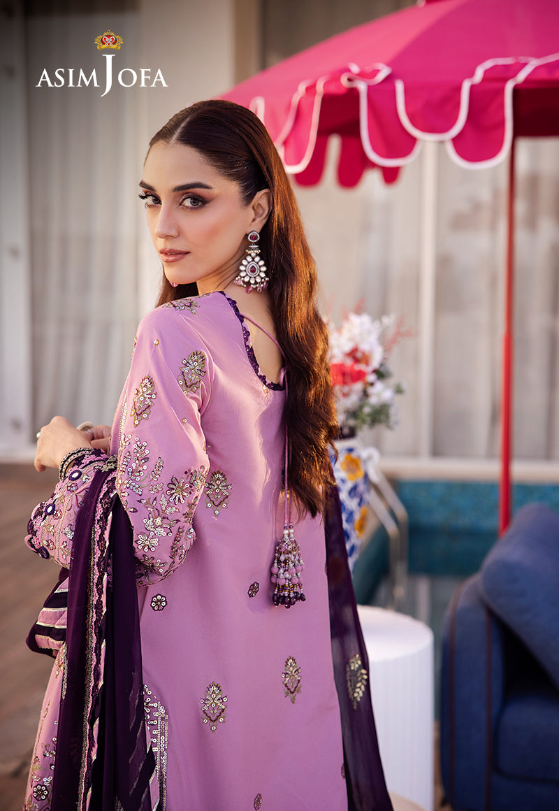 Asim Jofa | Uraan Lawn Chiffon Collection | AJUR-03 - Khanumjan  Pakistani Clothes and Designer Dresses in UK, USA 