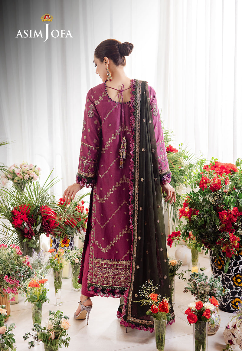 Asim Jofa | Uraan Lawn Chiffon Collection | AJUR-07 - Khanumjan  Pakistani Clothes and Designer Dresses in UK, USA 