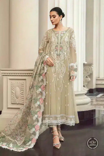 Maria B | Luxury Chiffon Collection | Coffee - Khanumjan  Pakistani Clothes and Designer Dresses in UK, USA 