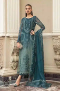 Maria B | Luxury Chiffon Collection | Teal Blue - Khanumjan  Pakistani Clothes and Designer Dresses in UK, USA 