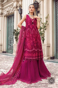 Maria B | Luxury Chiffon Collection | Magenta Pink - Khanumjan  Pakistani Clothes and Designer Dresses in UK, USA 