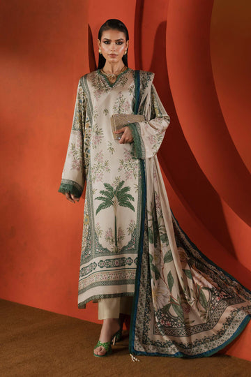 Maria B | Luxury Pret Pre Fall | MPS-EF26-10R1-Beige and Green