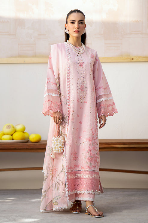 Saad Shaikh | Luxe Eid Lawn 24 | Pink Oasis - Khanumjan  Pakistani Clothes and Designer Dresses in UK, USA 