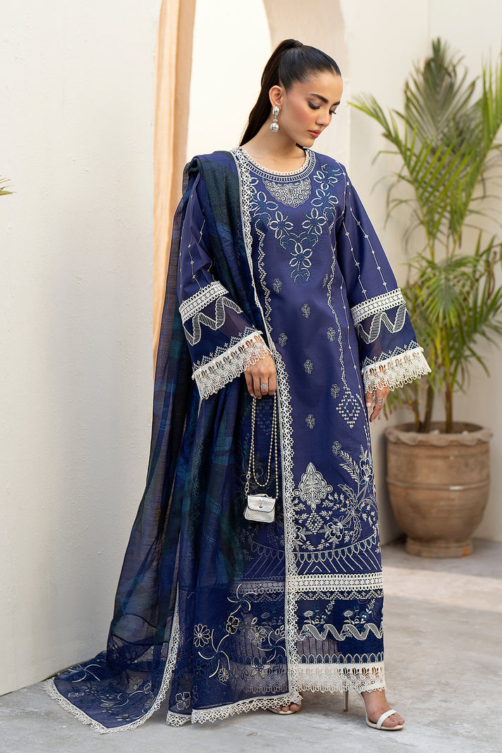 Saad Shaikh | Luxe Eid Lawn 24 | Tawny - Khanumjan  Pakistani Clothes and Designer Dresses in UK, USA 