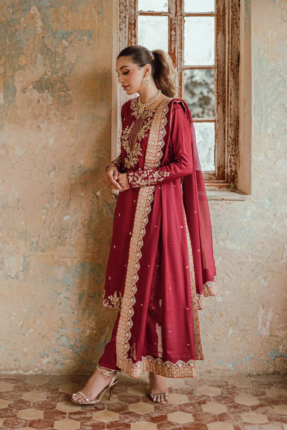 Azure | Embroidered Formals | Majestic Rouge - Khanumjan  Pakistani Clothes and Designer Dresses in UK, USA 