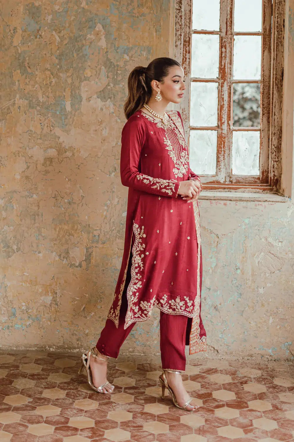 Azure | Embroidered Formals | Majestic Rouge - Khanumjan  Pakistani Clothes and Designer Dresses in UK, USA 