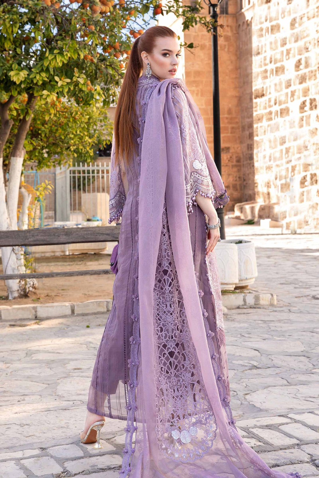 Maria B | Voyage a' Luxe Lawn | D-2401-A - Khanumjan  Pakistani Clothes and Designer Dresses in UK, USA 