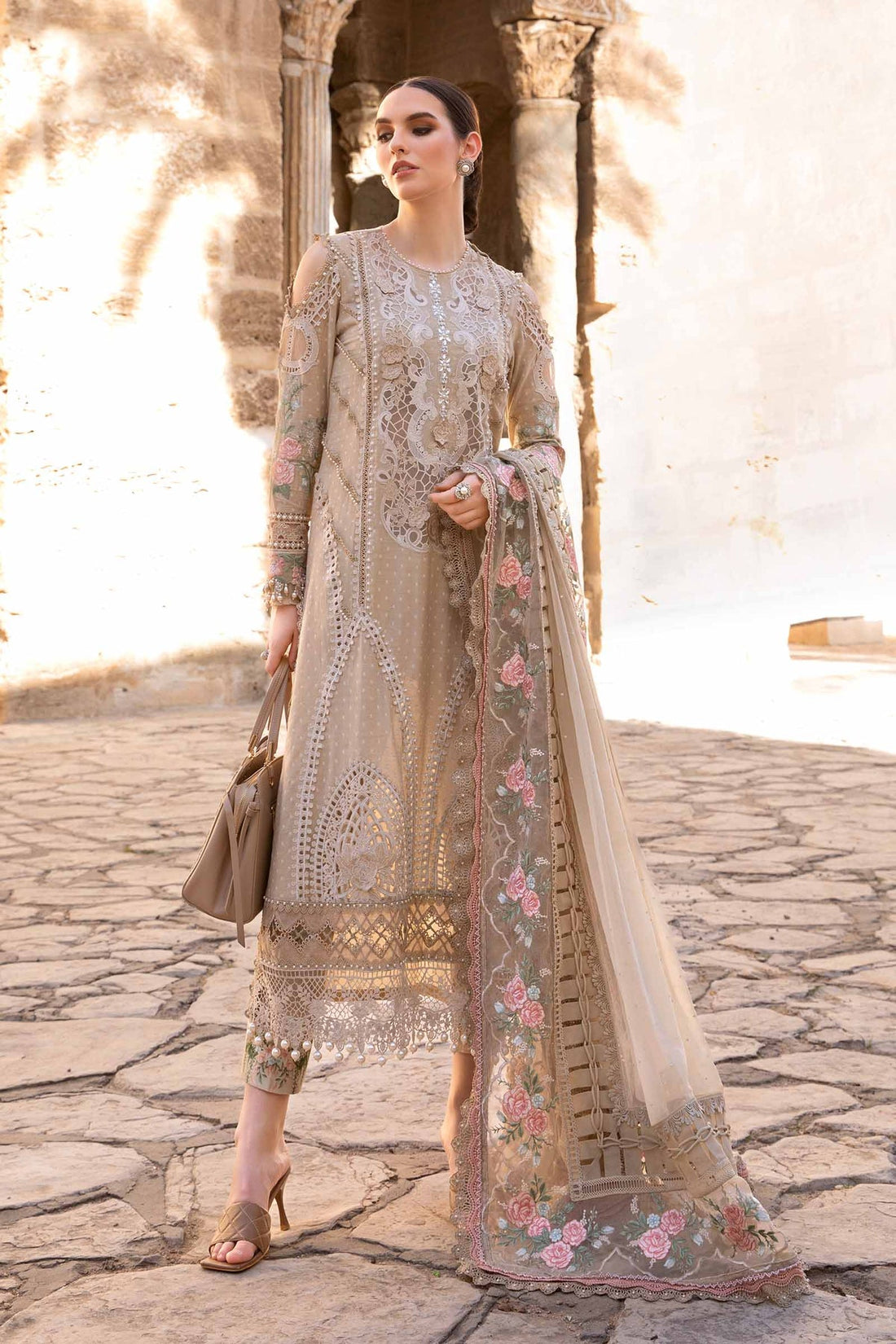 Maria B | Voyage a' Luxe Lawn | D-2410-A - Khanumjan  Pakistani Clothes and Designer Dresses in UK, USA 