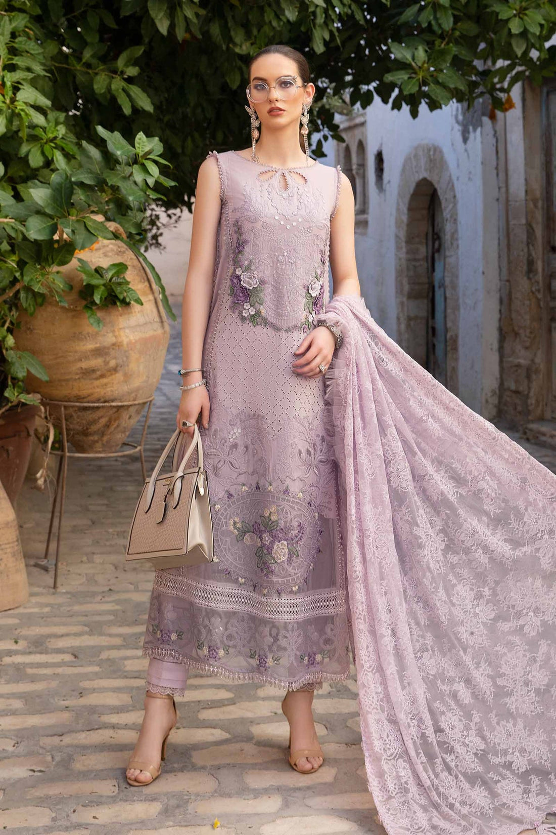 Maria B | Voyage a' Luxe Lawn | D-2411-B - Khanumjan  Pakistani Clothes and Designer Dresses in UK, USA 