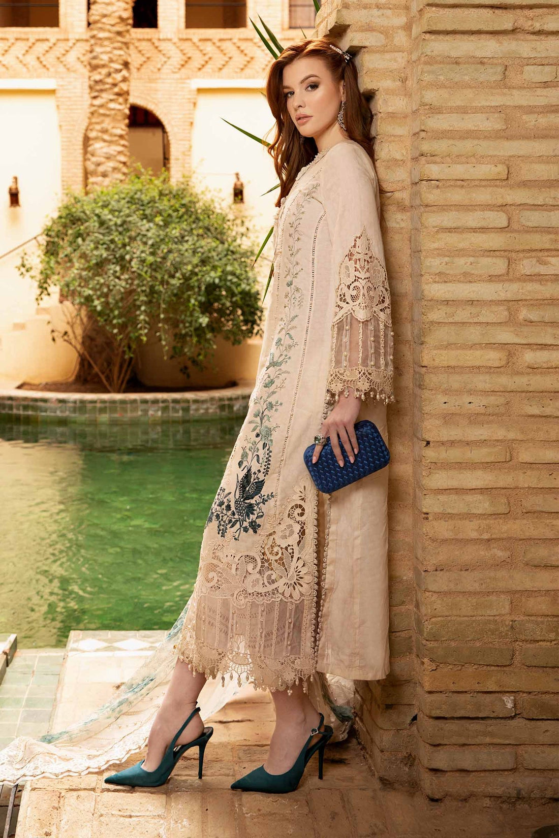 Maria B | Voyage a' Luxe Lawn | D-2414-B - Khanumjan  Pakistani Clothes and Designer Dresses in UK, USA 