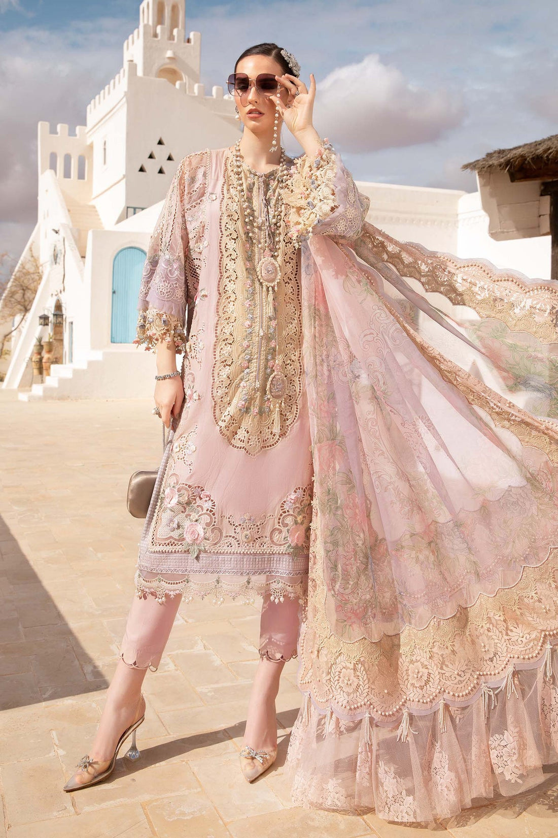 Maria B | Voyage a' Luxe Lawn | D-2406-A - Khanumjan  Pakistani Clothes and Designer Dresses in UK, USA 