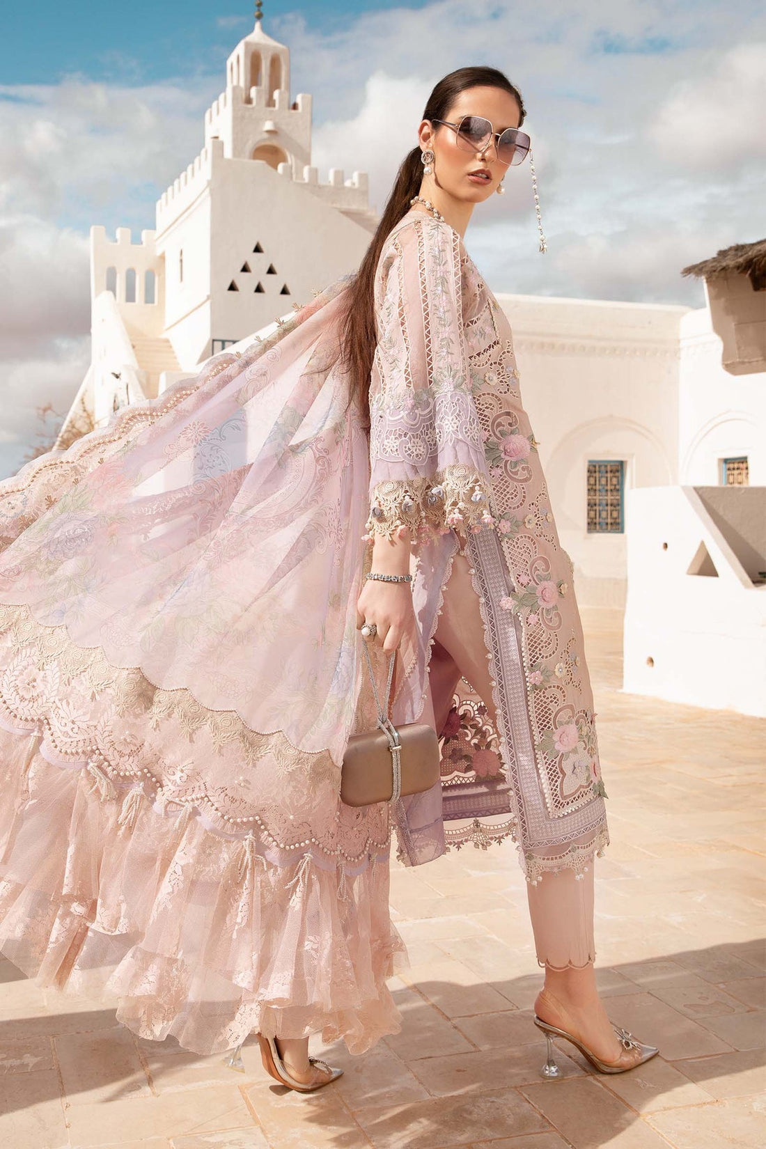 Maria B | Voyage a' Luxe Lawn | D-2406-A - Khanumjan  Pakistani Clothes and Designer Dresses in UK, USA 
