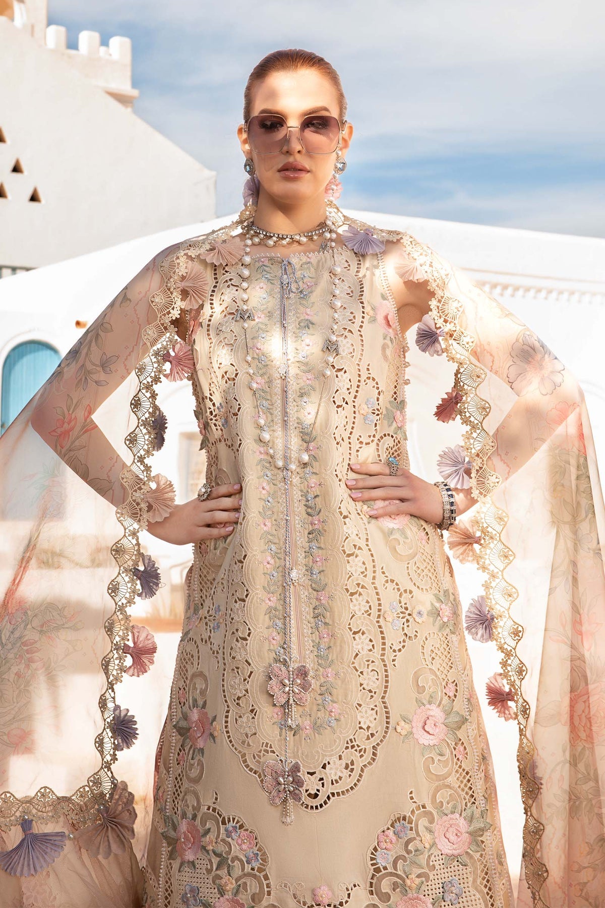 Maria B | Voyage a' Luxe Lawn | D-2406-B - Khanumjan  Pakistani Clothes and Designer Dresses in UK, USA 