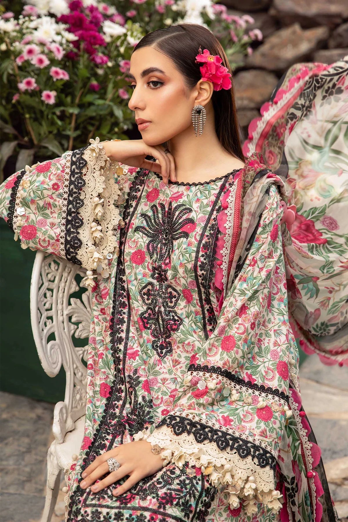 Maria B | M Prints Spring 24 | MPT-2113-A - Khanumjan  Pakistani Clothes and Designer Dresses in UK, USA 