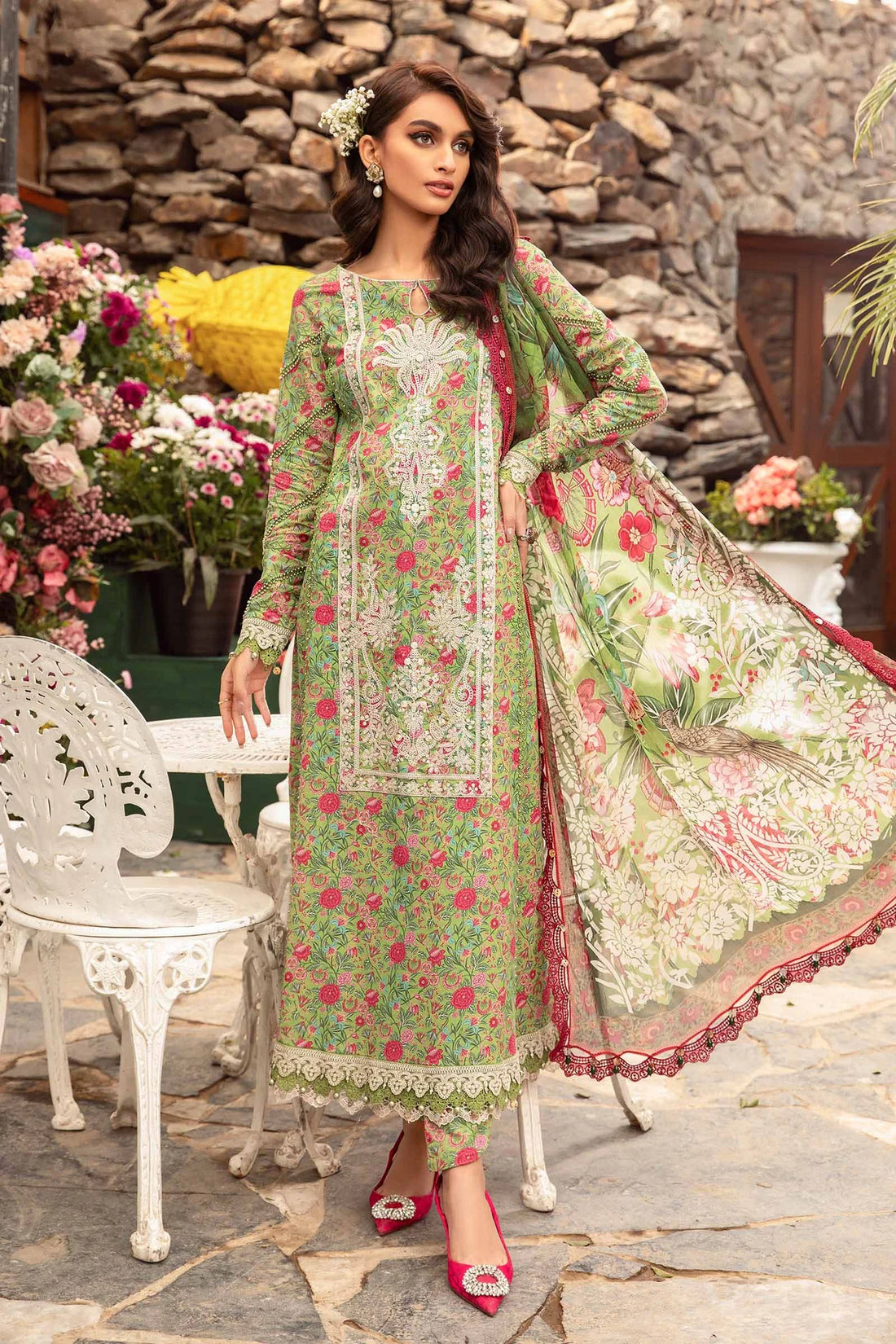 Maria B | M Prints Spring 24 | MPT-2113-B - Khanumjan  Pakistani Clothes and Designer Dresses in UK, USA 