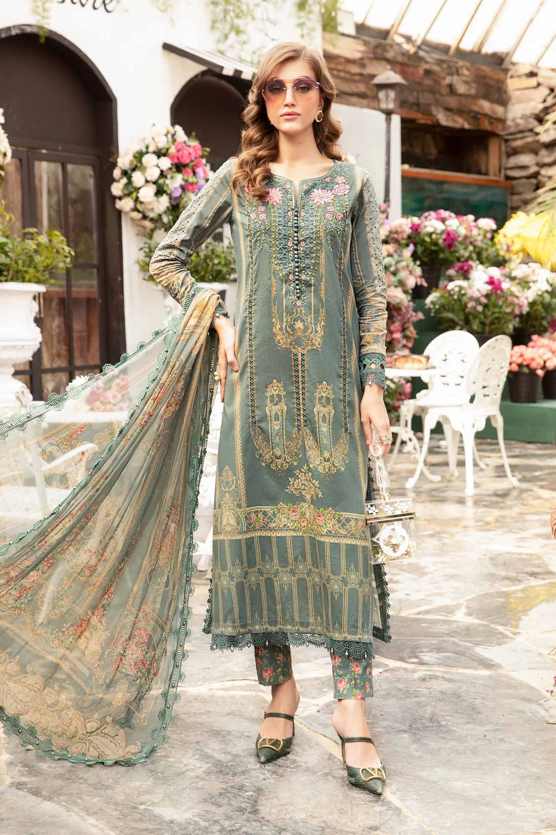 Maria B | M Prints Spring 24 | MPT-2104-B - Khanumjan  Pakistani Clothes and Designer Dresses in UK, USA 