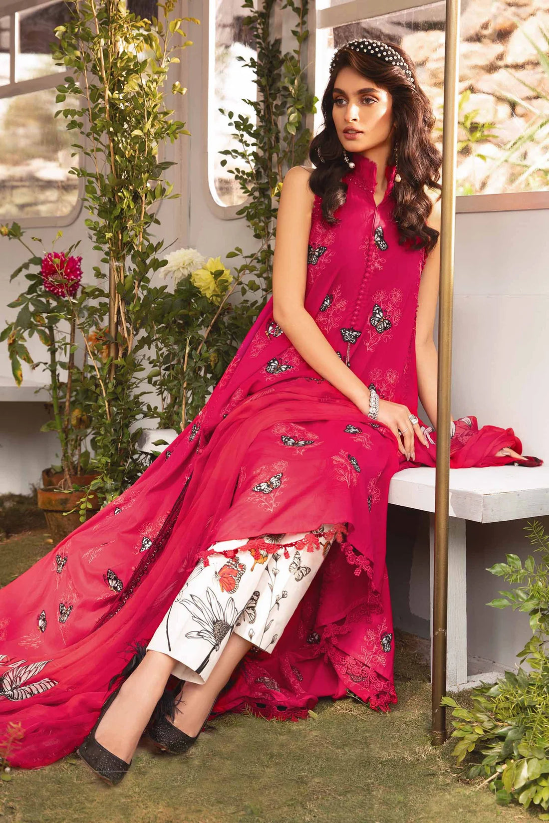 Maria B | M Prints Spring 24 |  MPT-2105-A - Khanumjan  Pakistani Clothes and Designer Dresses in UK, USA 