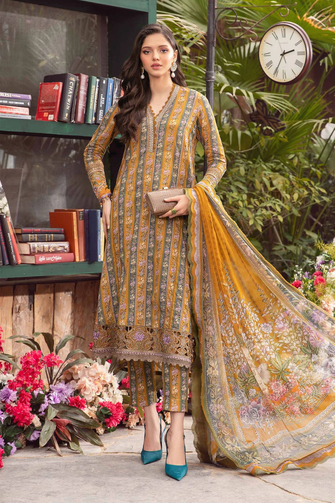 Maria B | M Prints Spring 24 | MPT-2107-A - Khanumjan  Pakistani Clothes and Designer Dresses in UK, USA 