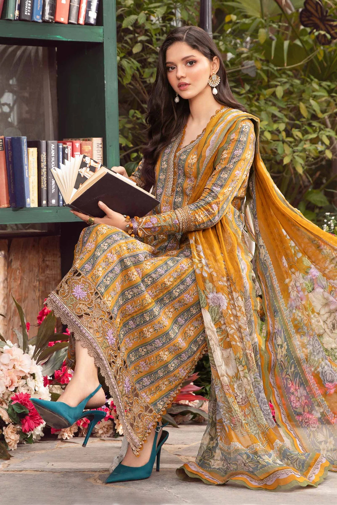 Maria B | M Prints Spring 24 | MPT-2107-A - Khanumjan  Pakistani Clothes and Designer Dresses in UK, USA 