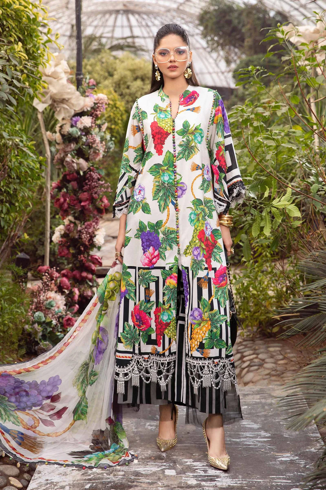 Maria B | M Prints Spring 24 | MPT-2108-A - Khanumjan  Pakistani Clothes and Designer Dresses in UK, USA 