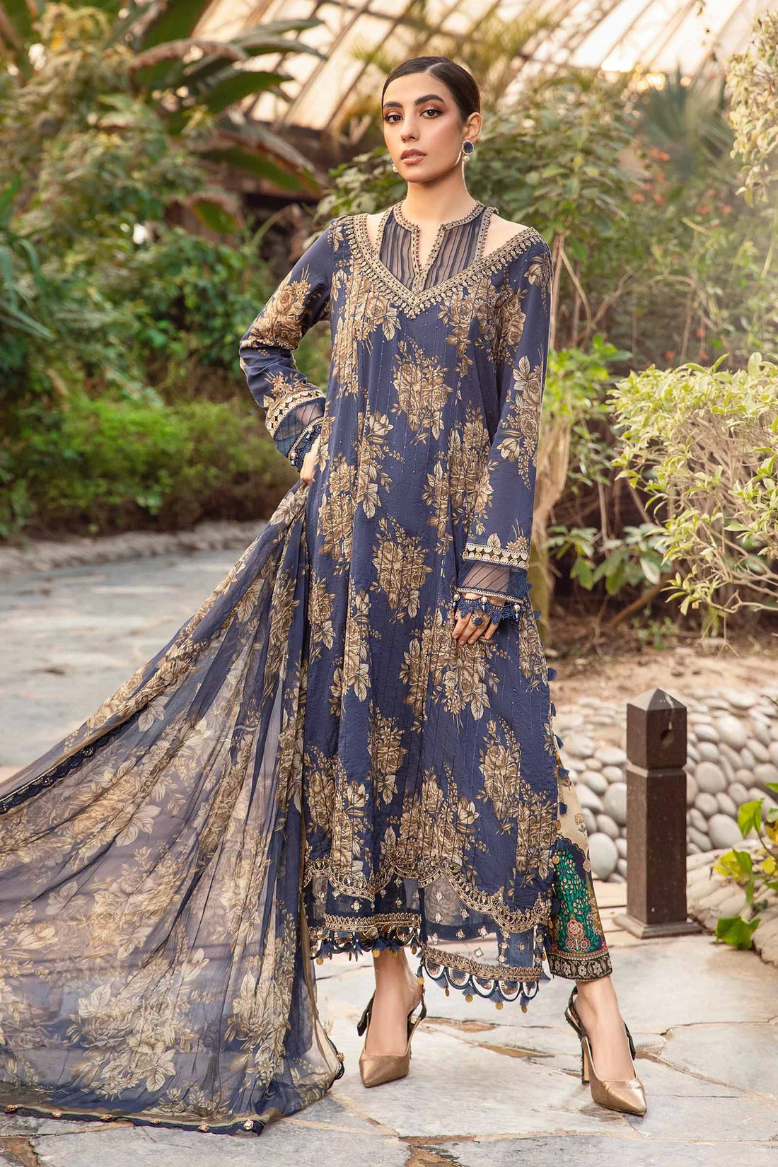 Maria B | M Prints Spring 24 | MPT-2110-B - Khanumjan  Pakistani Clothes and Designer Dresses in UK, USA 