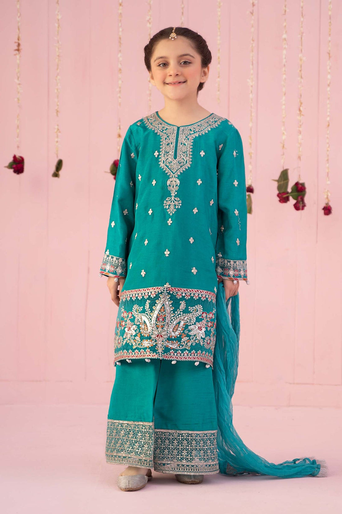 Maria B | Girls Eid Collection | MKS-EF24-09 - Khanumjan  Pakistani Clothes and Designer Dresses in UK, USA 