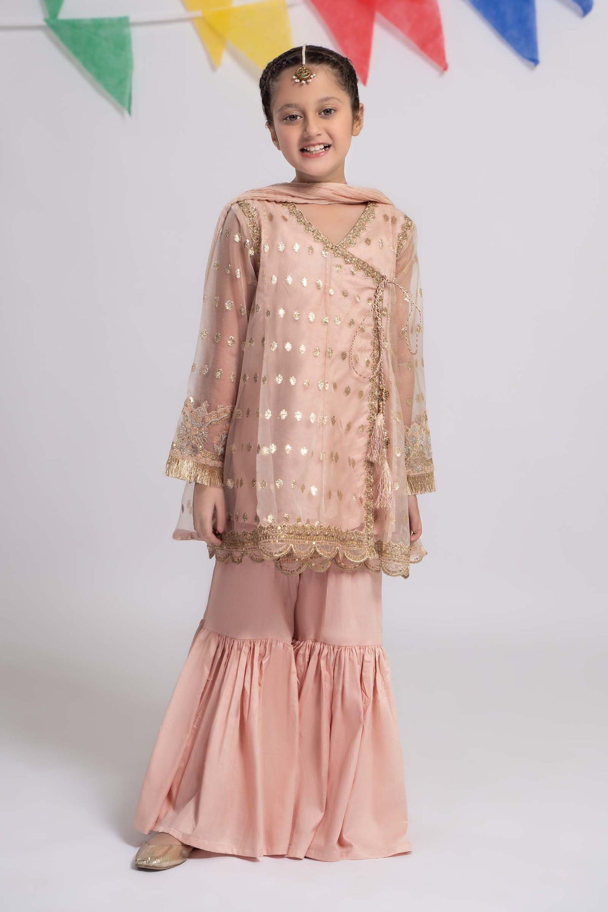 Maria B | Girls Eid Collection | MKS-EF24-18 - Khanumjan  Pakistani Clothes and Designer Dresses in UK, USA 