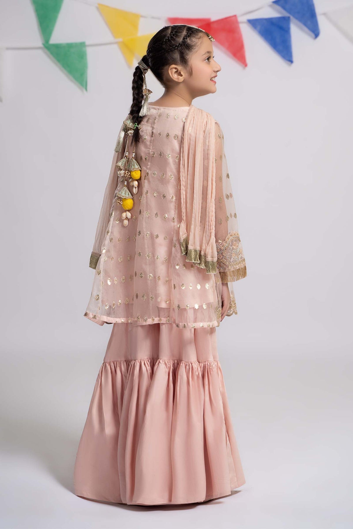 Maria B | Girls Eid Collection | MKS-EF24-18 - Khanumjan  Pakistani Clothes and Designer Dresses in UK, USA 